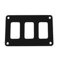 Pacer Switch Panel - 3 Switch &amp; 1 Row - 4.25" x 2.75" - Black Powder Coated Aluminum