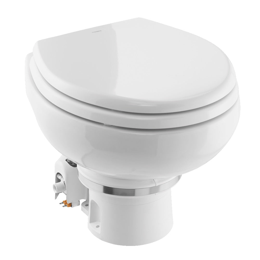 Dometic&trade; MasterFlush MF 7120 - White - Electric Macerating Toilet w/Orbit Base &amp; Slow Close Seat - Freshwater - 12V