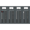 Blue Sea 8095 AC Main +8 Positions / DC Main +29 Positions Toggle Circuit Breaker Panel   (White Switches)