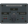 Blue Sea 8386 AC Rotary Switch Panel 30 Ampere 2 Positon + OFF, 4 Pole